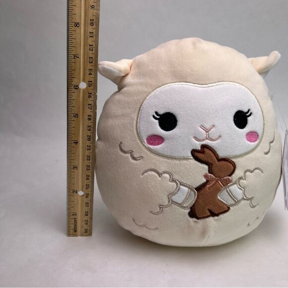 NWT Squishmallows 8" Sophie Sheep with Chocolate Bunny Spring Lamb Easter Plush - Picture 2 of 6